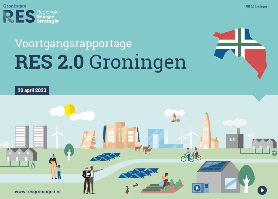 voorkant voortgangsrapportage RES 2.0 Groningen